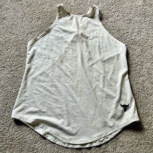 Under Armour Women’s Size M UA Project Rock Brahma Bull Tank Top Heat Gear